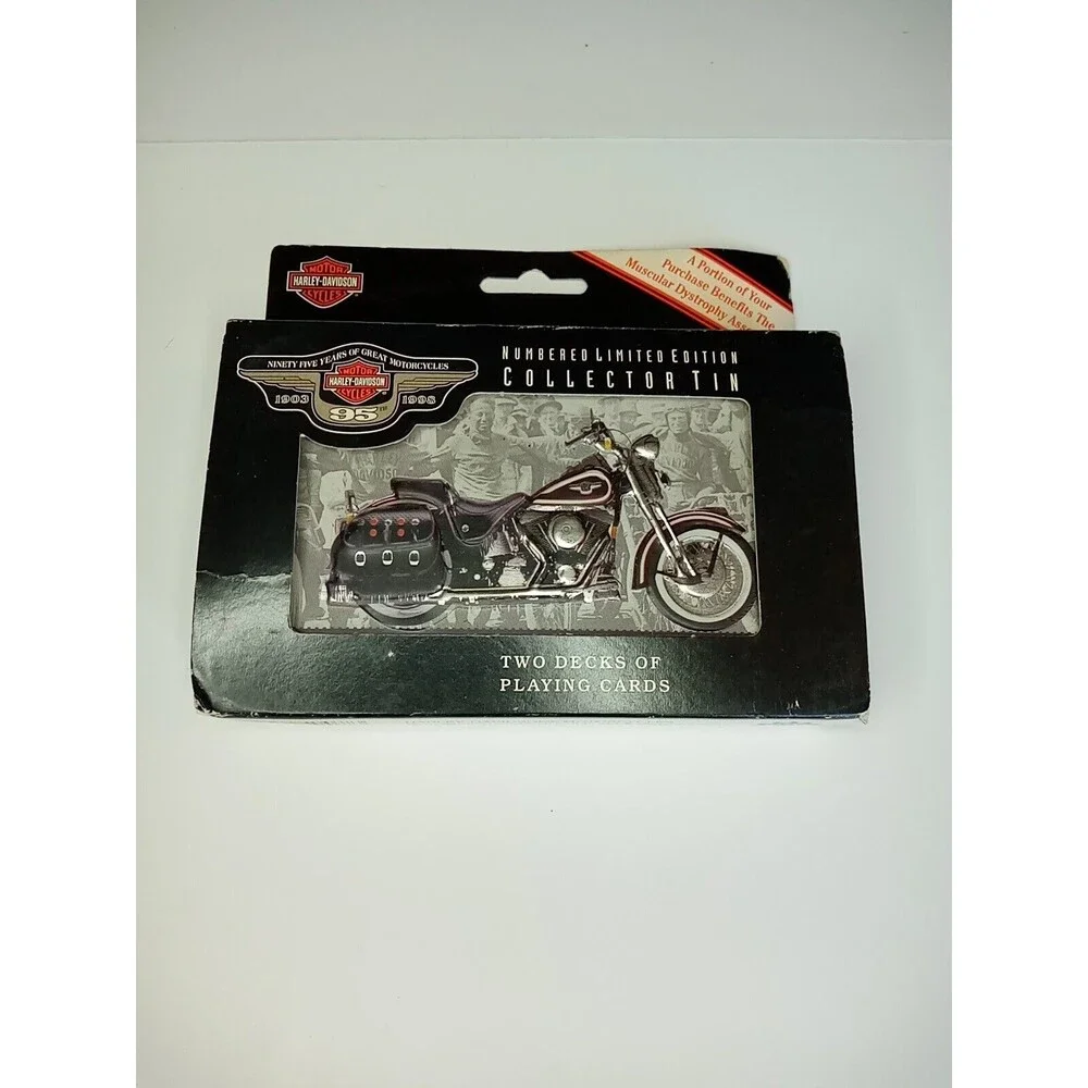 Harley-Davidson Motorcycles‎ 95th Anniversary Collectible Tin Playing Cards 1998